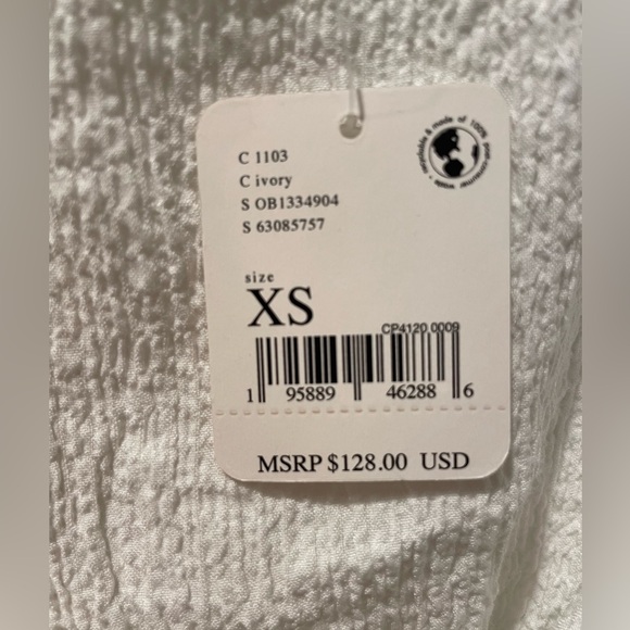 NWT- Free People Billie Sweater Top in White- XS - Picture 5 of 6